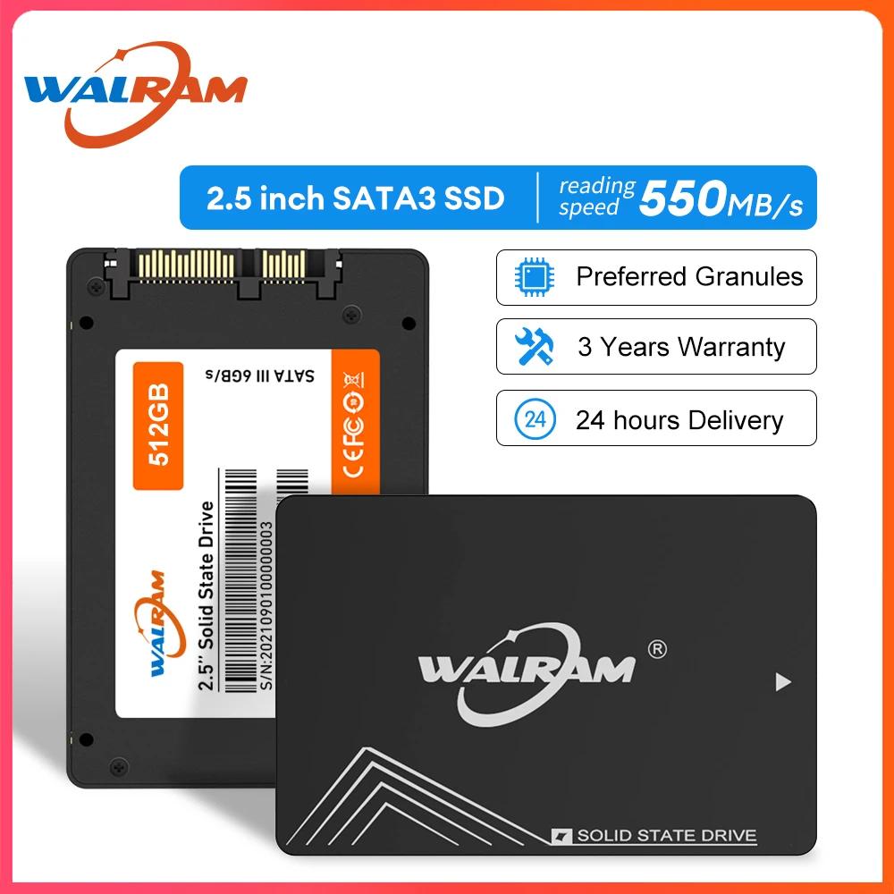WALRAM SSD  ָ Ʈ ̺ ũ, ũž ƮϿ SSD, SATA3, 2TB, 120GB, 128GB, 240GB, 256GB, 500GB, 480GB, 512GB, 1TB
